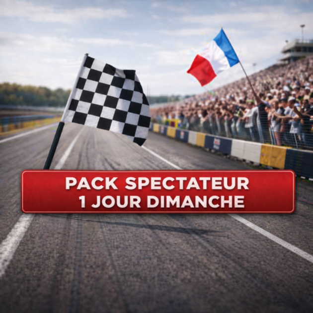 Pass spectateur 1 jour - Dimanche